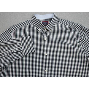 UNTUCKit Shirt Mens Size L Check 100% Cotton Long Sleeve Button-Up